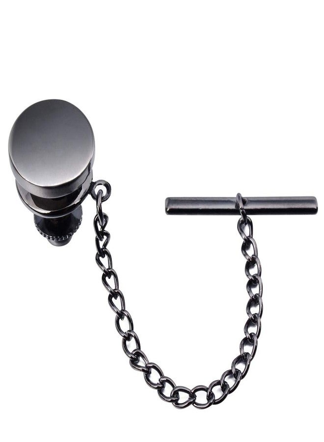 HAWSON Classical Tie Tacks Pins in a Gift Box for Mens - Gunmetal - Image 1