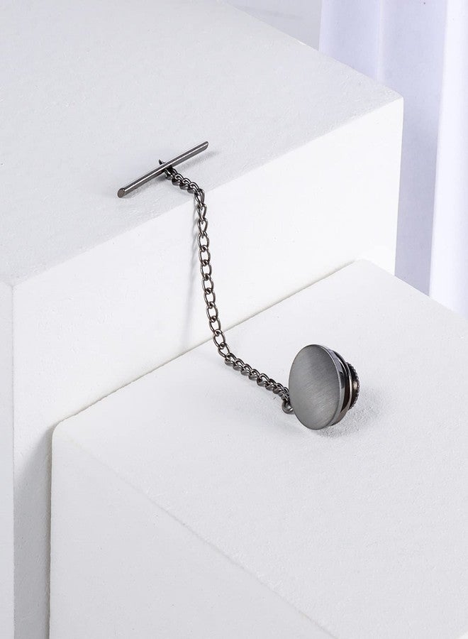 HAWSON Classical Tie Tacks Pins in a Gift Box for Mens - Gunmetal - Image 5