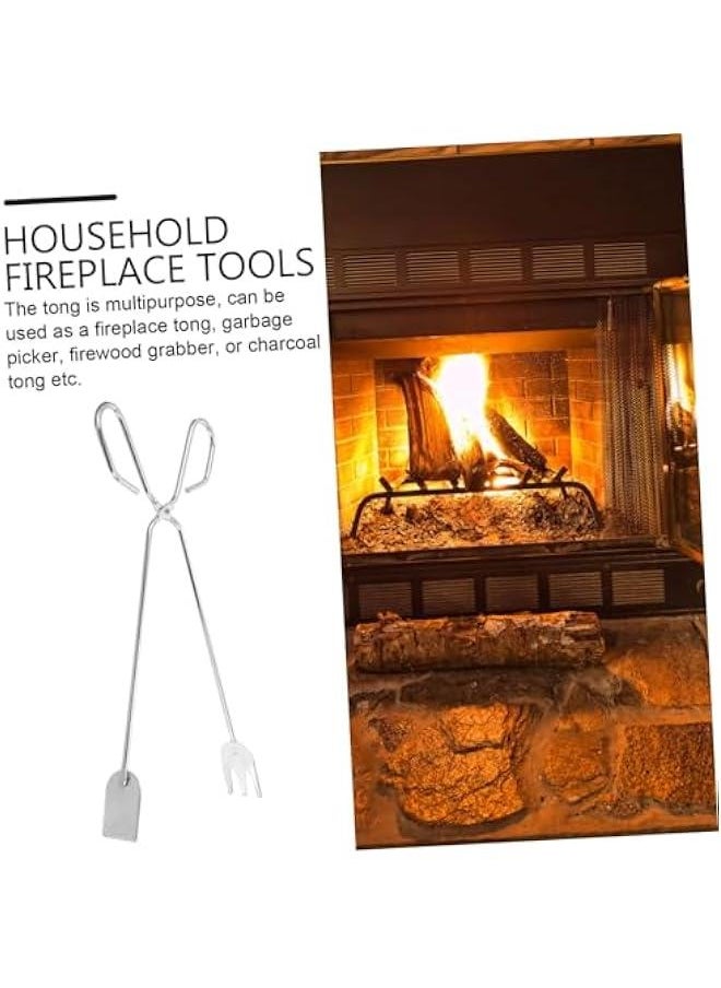 Generic - camping barbecue fireplace tong fire pit tools log pliers stove household clamp bbq fireplace tong tweezers clip fireplace outdoor camping tools charcoal charcoal clip - Image 1