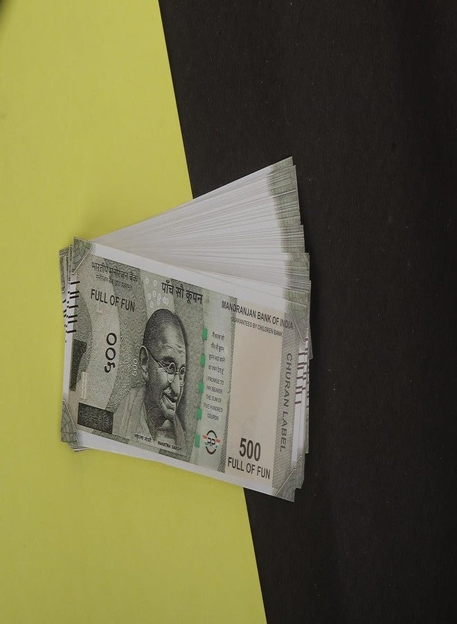 Laserbot Currency (Number 100 X 2 =200 Each) for Kids Denomination Learning Money (ONLY 500 NAKLI Note) Artificial Playing Currency, Learn Money Skills- Multi Color (200) - Image 4