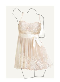 JOLLY Embroidered style Pure Sweet Suspender Pajamas for Women  - Image 1