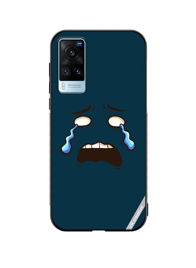 VR CREATIVE Protective Case Cover For Vivo X60 Crying Face Design Multicolour - Image 1