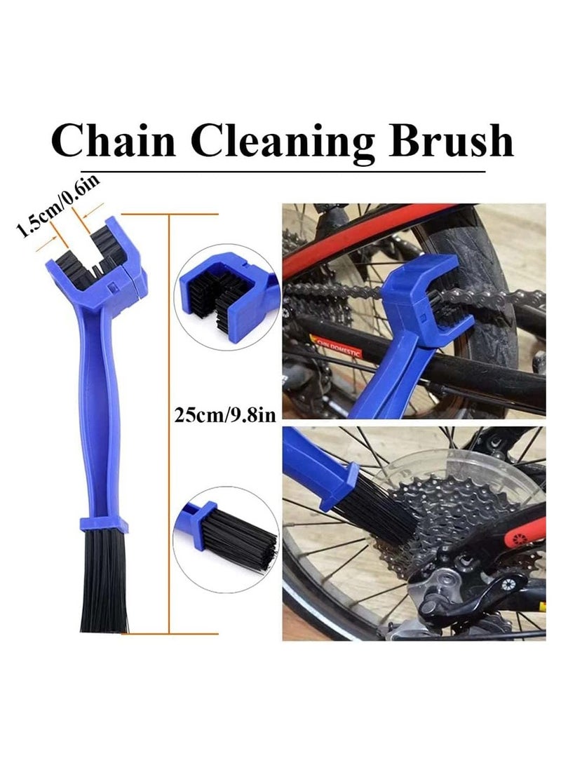 Bike Chain Cleaner, 4 Pack Bike Cleaning Kit, Portable Bike Chain Scrubber and Chain Brush, Bicycle Cleaning Brush Tool for Cycling, Mountain Bike, Road Bike, BMX  - Image 2