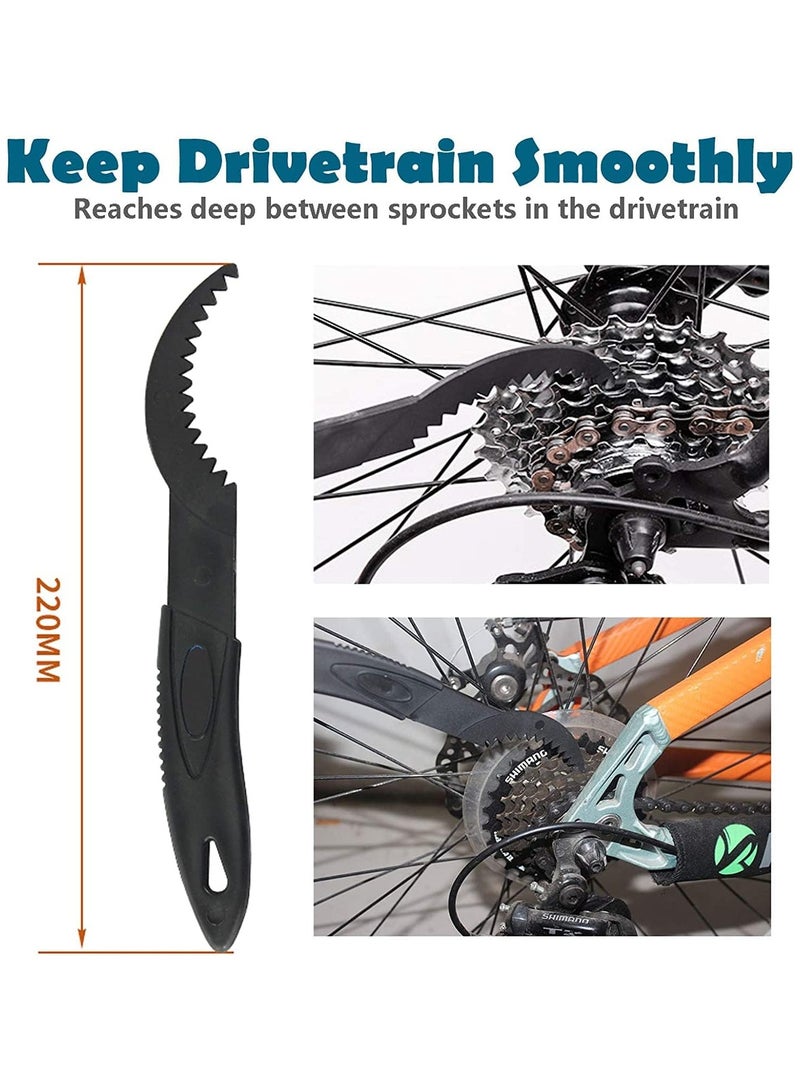 Bike Chain Cleaner, 4 Pack Bike Cleaning Kit, Portable Bike Chain Scrubber and Chain Brush, Bicycle Cleaning Brush Tool for Cycling, Mountain Bike, Road Bike, BMX  - Image 5