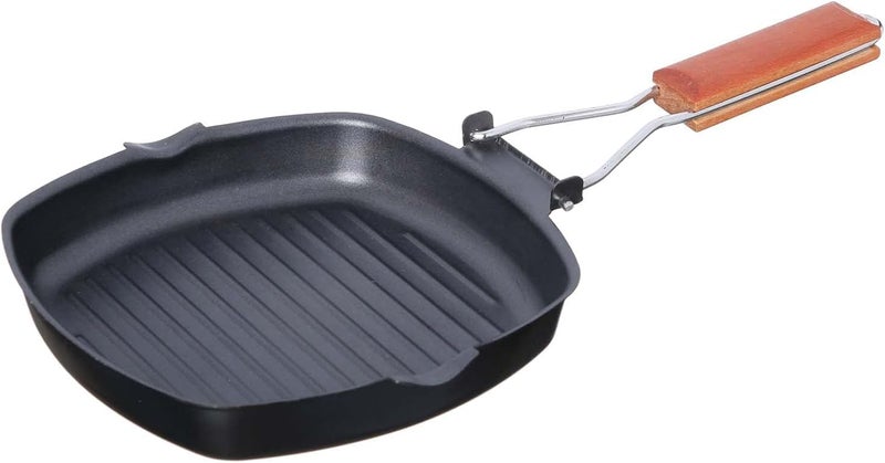 Frying Pan, Portable Cast Iron Skillet Easy Clean Eating (28cm x 24cm) - Image 1