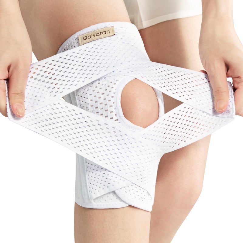 Galvaran Knee Brace with Side Stabilizers for Meniscal Tear Knee Pain ACL MCL Arthritis Injuries Recovery, Breathable Adjustable Knee Support for Men and Women - Image 1