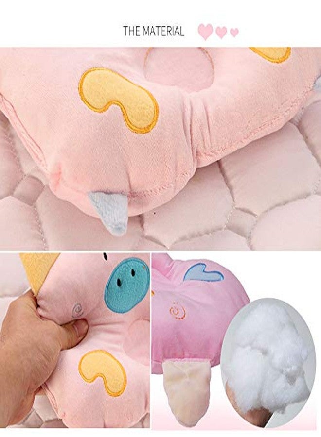 Yawggy Dog Neck Pillow, Puppy Calming Sleeping Improve Pillow, Ideal Naptime Sleeping Companion for Small Pets and Cats, Soft Plush Pillow (Pink) - Image 4