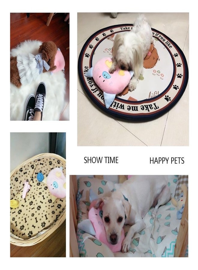 Yawggy Dog Neck Pillow, Puppy Calming Sleeping Improve Pillow, Ideal Naptime Sleeping Companion for Small Pets and Cats, Soft Plush Pillow (Pink) - Image 3