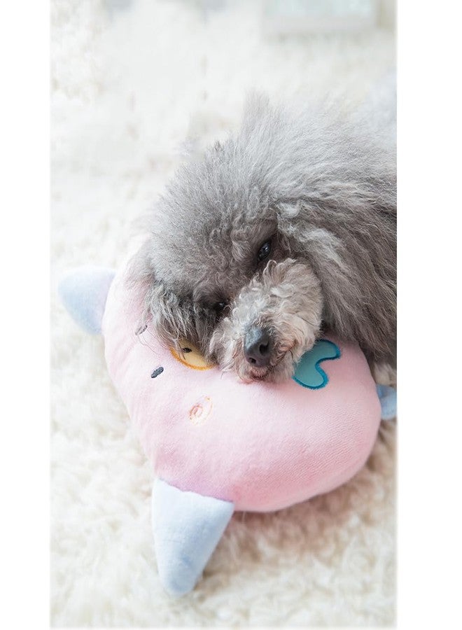 Yawggy Dog Neck Pillow, Puppy Calming Sleeping Improve Pillow, Ideal Naptime Sleeping Companion for Small Pets and Cats, Soft Plush Pillow (Pink) - Image 1