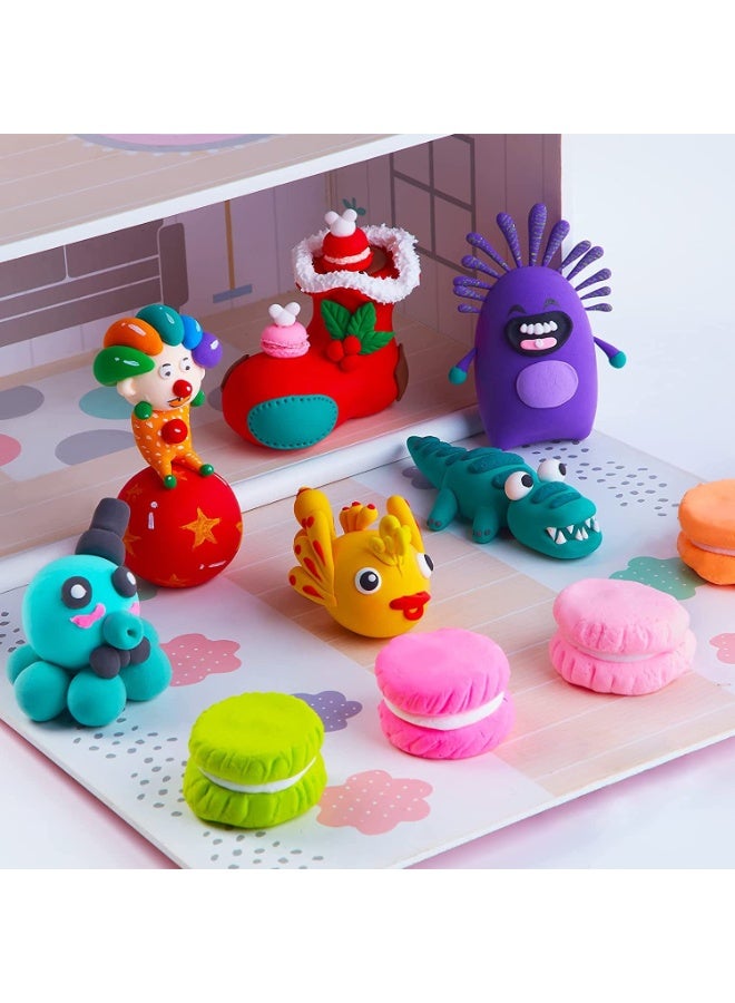 36 ألوان الهواء الجاف النمذجة الطين ، سوبر ضوء الطين السحري مع الأدوات ، آمنة وغير سامة ، هدية مثالية للأطفال - Image 5