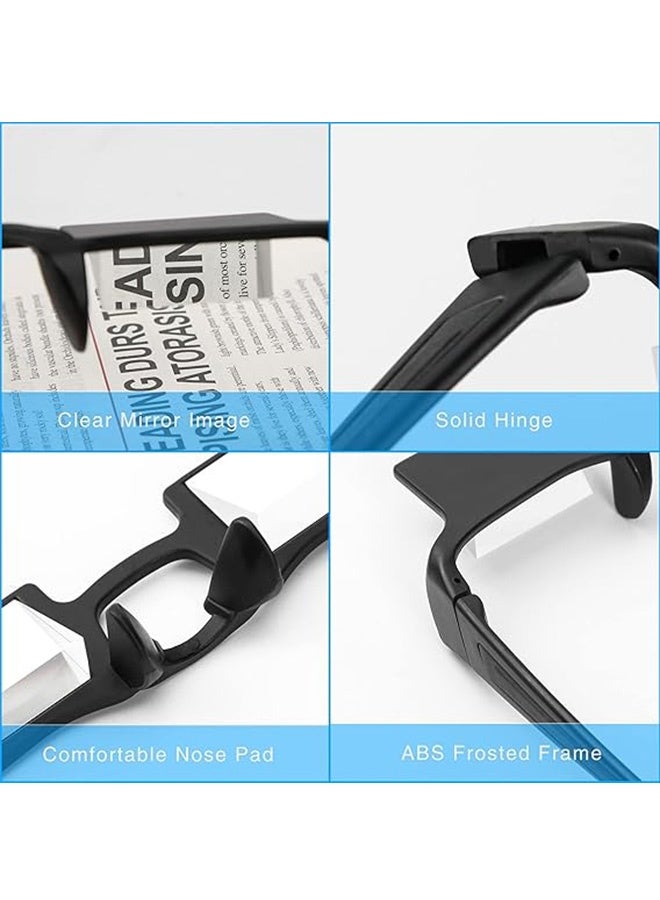 إم إكس إن نظارات كسولة، نظارات منشورية كسولة بزاوية 90 درجة، نظارات كسولة أفقية بزاوية 90 درجة للاستلقاء والقراءة أو مشاهدة التلفزيون - Image 3