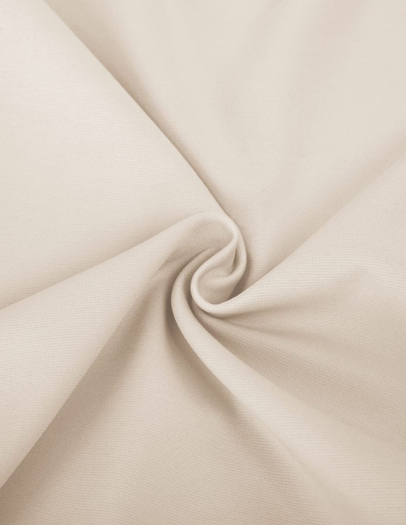 Kate Kasin Women's Business Skirt Bow Tie Knee Length Stretch Bodycon Pencil Skirts with Slit Apricot Small - Image 5