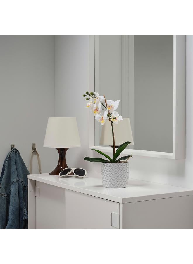 Zaboon Artificial potted plant, Orchid white, 9 cm - Image 2