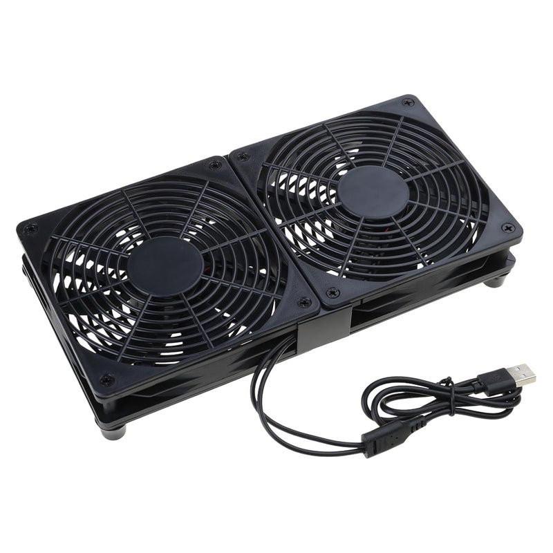 Multi Use 120mm USB Powered Fan for Enhanced Cooling of Routers, Servers, Workstations, and Gaming Laptop Stands Video Equipment Fan - Image 1