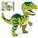 CSNRHG Dinosaur Tyrannosaurus Rex Building Blocks Velociraptor Model Decor Micro Mini Blocks Toy Birthday for Age 6 Children Adults Teens 1457 Pieces - Image 3