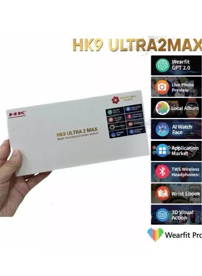 ELTRAZONE - 9 Ultra 2 MAX AMOLED Smartwatch - Wireless Charging for Men and Women - Image 1