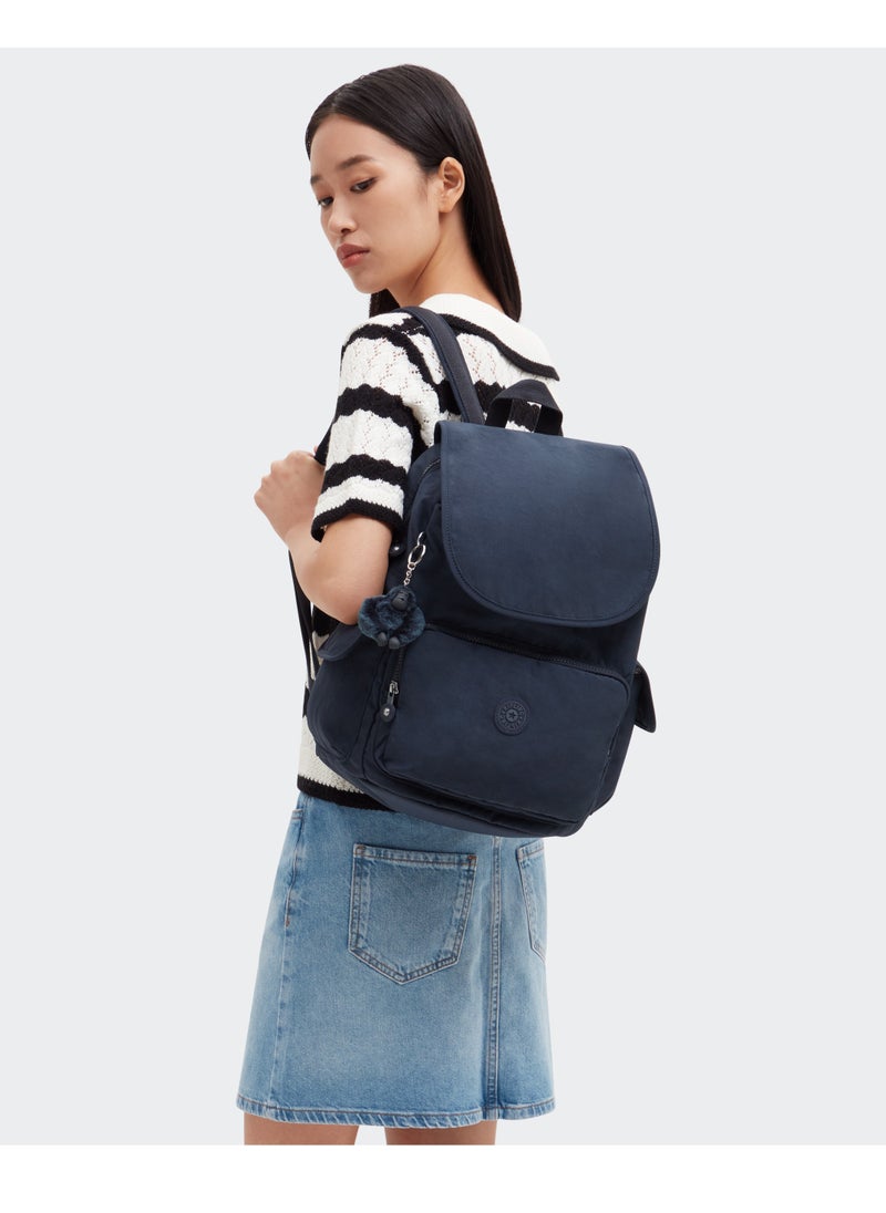 kipling - Basic City Pack Medium Backpack Blue Bleu 2 - Image 1