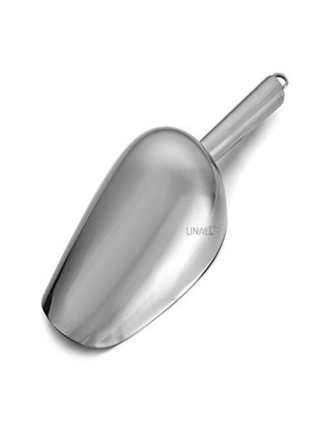 LINALL IESP Stainless Steel Ice Scoop - 4oz Silver - Image 5