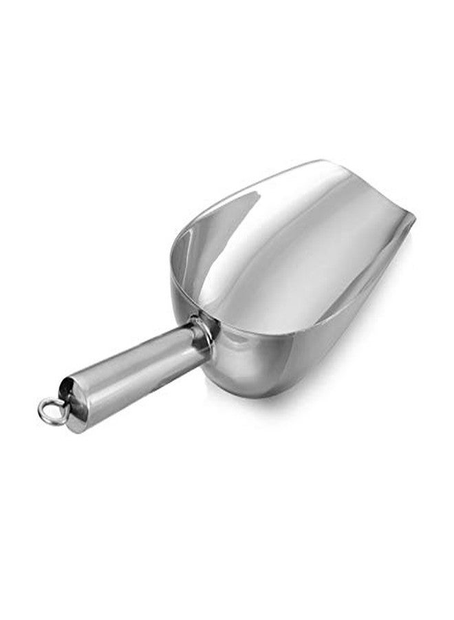LINALL IESP Stainless Steel Ice Scoop - 4oz Silver - Image 1