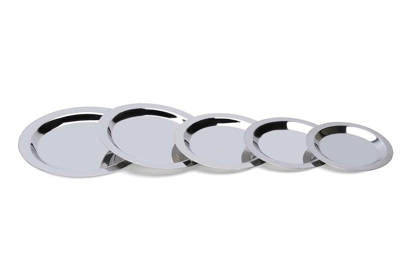 KC Stainless Steel Heavy Gauge Ciba/Lids/Tope/Cheeba Cover Set of 5 Pcs (14.5cm, 15.5cm, 16.5cm, 18.0cm, 19.0cm), Silver - Image 4