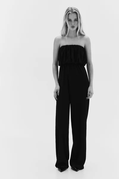 H&M Ribbed Bandeau Jumpsuit