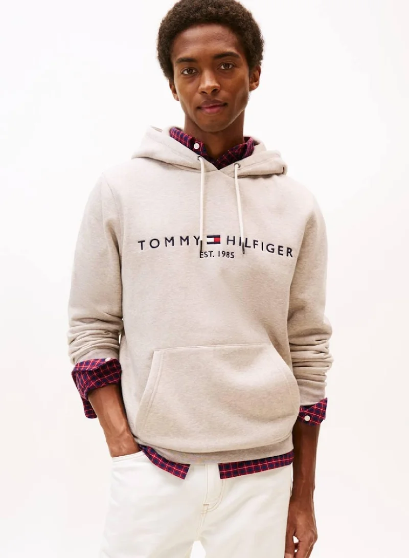 TOMMY HILFIGER Logo Embroidery Flex Fleece Hoody