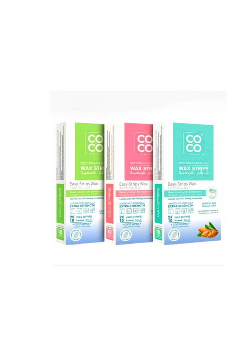 Coco Strips waxy for removing hair coco wax with avocado extract and vitamin for dry skin - Image 2