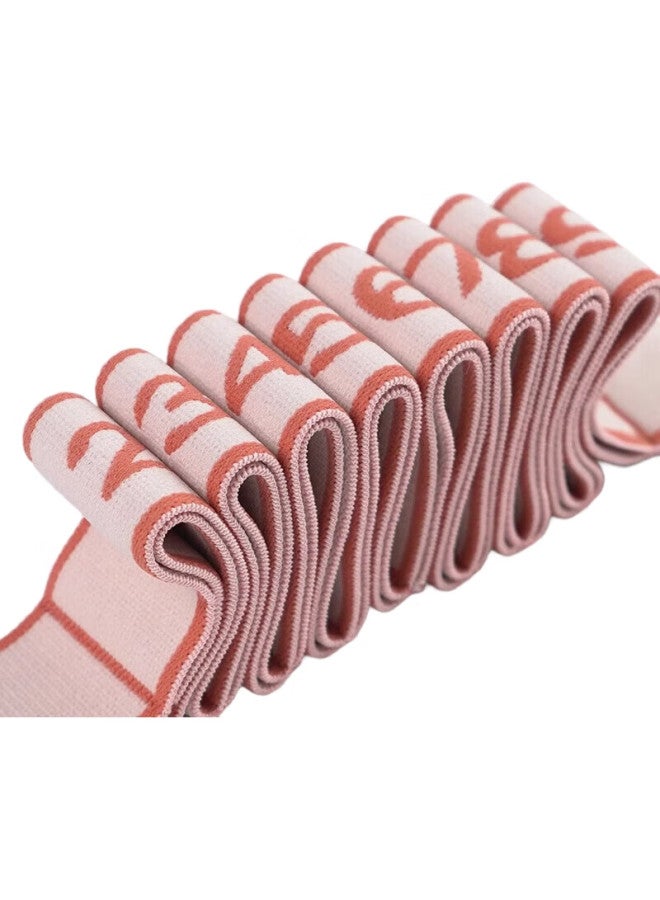 Dweck Dance Yoga Elastic Band For Children And Adults, Stretch Pull Digital Segmented Training Resistance Band With 12 Levels Pink - Image 1