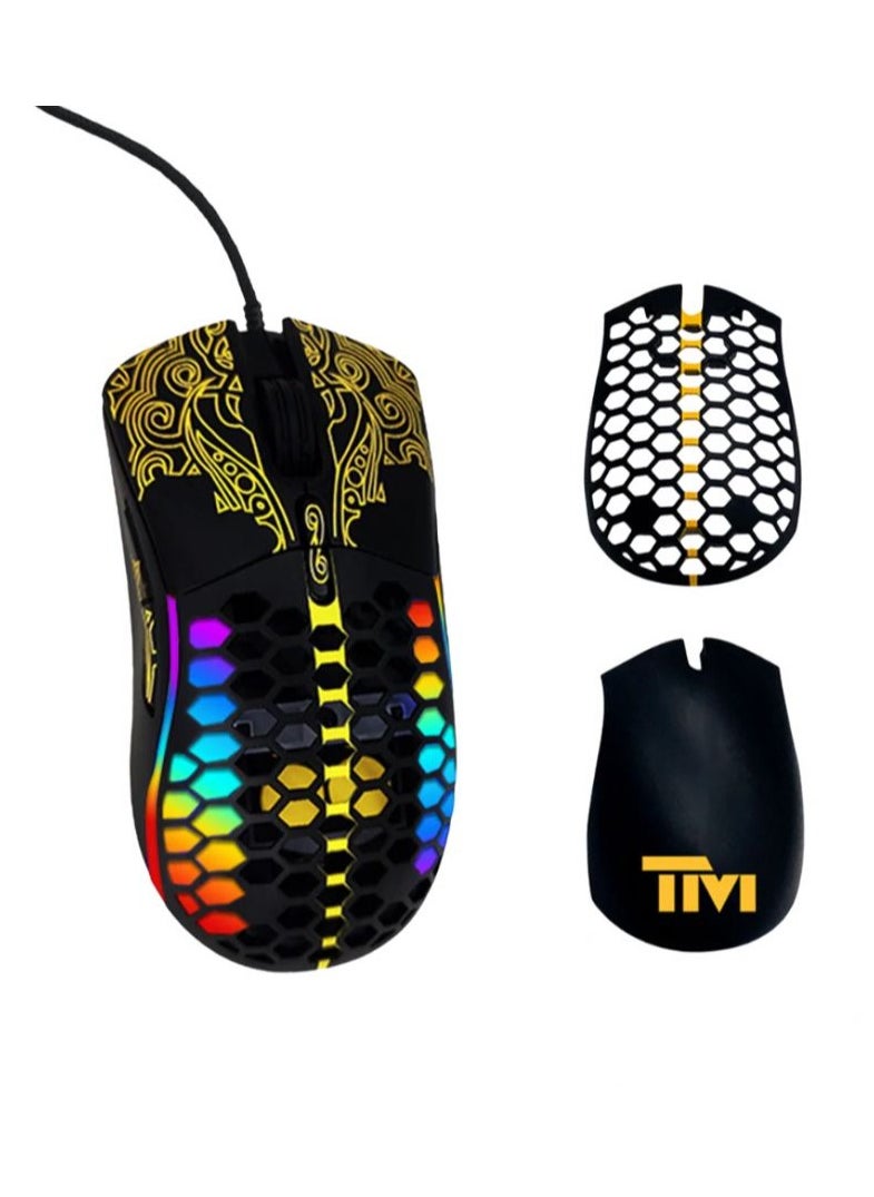 تويستيد مايندز - Twisted Minds COOLKNIGHT Wired Gaming Mouse RGB - BLACK - 12000 DPI - Image 1