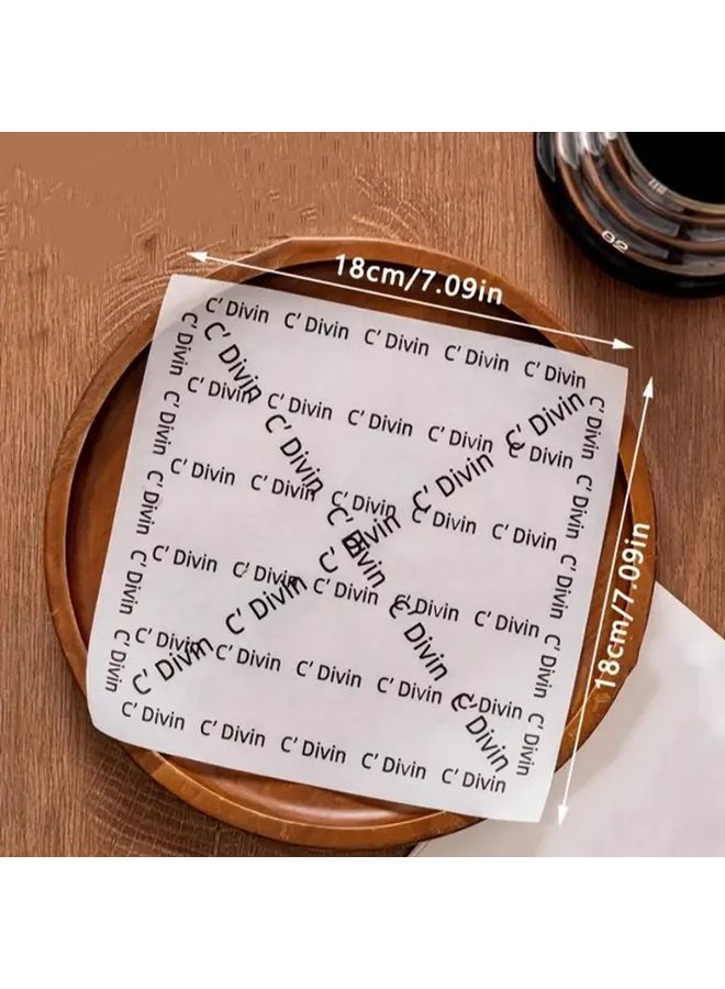 Baked Bread Oil Proof Paper 100 Sheets Pack For Kitchen Baking Burgers And Picnic - Image 3