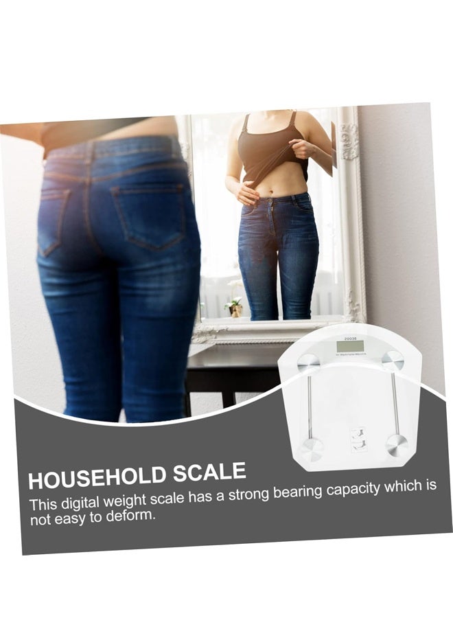 Digital Bathroom Scale, Highly Accurate Body Weight Scale, Instant On and Off, Sturdy Tempered Glass with Chrome Finish Base and Easy to Read Led Display - Image 4