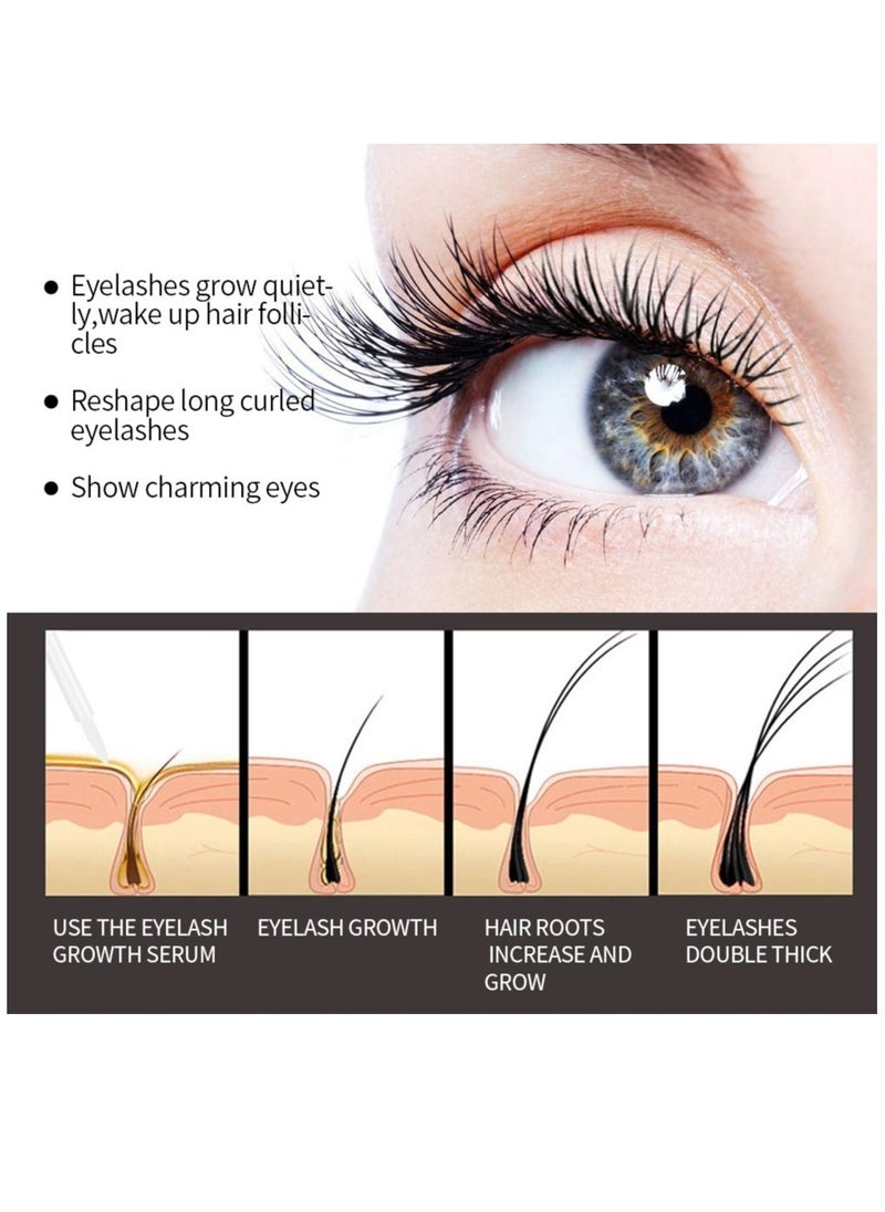 QiBest - Advanced Eyelash Growth Serum Fuller and Longer Looking Eyelashes Lash Enhancing Serum for Natural Lashes or Lash Extensions Natural Lash Serum - Image 1