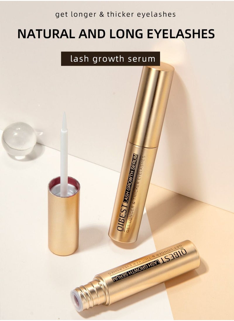 QiBest - Advanced Eyelash Growth Serum Fuller and Longer Looking Eyelashes Lash Enhancing Serum for Natural Lashes or Lash Extensions Natural Lash Serum - Image 1