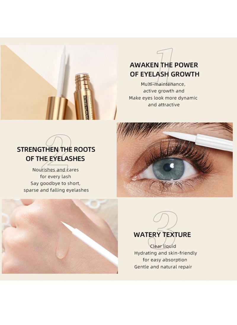 QiBest - Advanced Eyelash Growth Serum Fuller and Longer Looking Eyelashes Lash Enhancing Serum for Natural Lashes or Lash Extensions Natural Lash Serum - Image 1