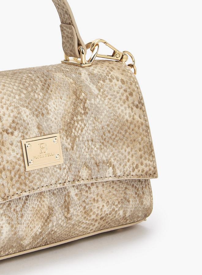 Flora Bella By Shoexpress Flora Bella Textured Crossbody Bag with Detachable Strap Ramadan Collection - Image 4