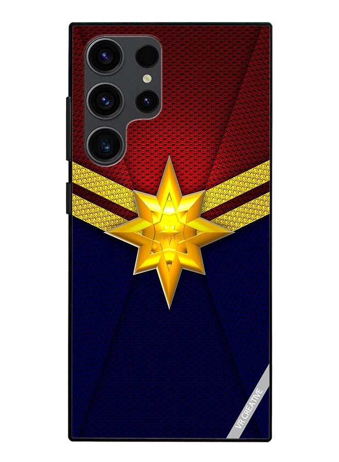 VR CREATIVE Protective Case Cover For Samsung Galaxy S24 Ultra Sophisticated Captain Marvel Design Multicolour - Image 1