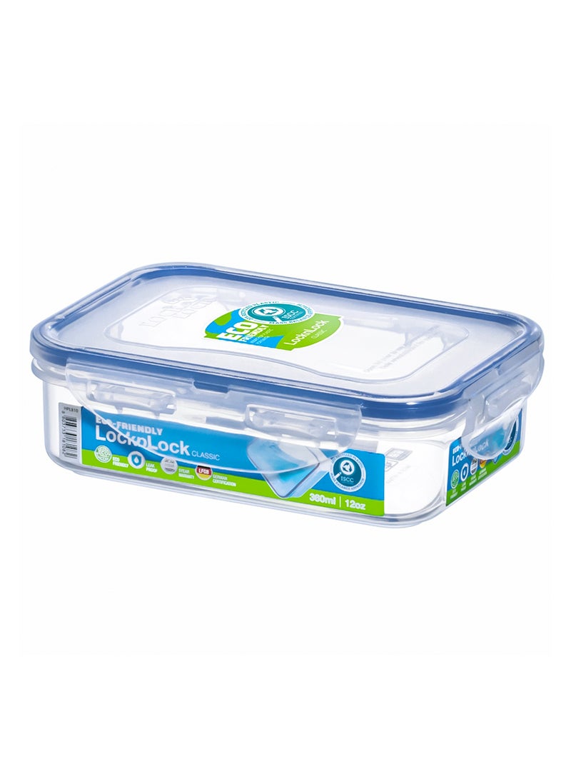 LOCK & LOCK LocknLock Rectangular Food Storage Container 360ml Airtight Leakproof Lid, BPA-Free, Microwave, Freezer & Dishwasher Safe, Space-Saving Container for Meal Prep & Leftovers - Image 1
