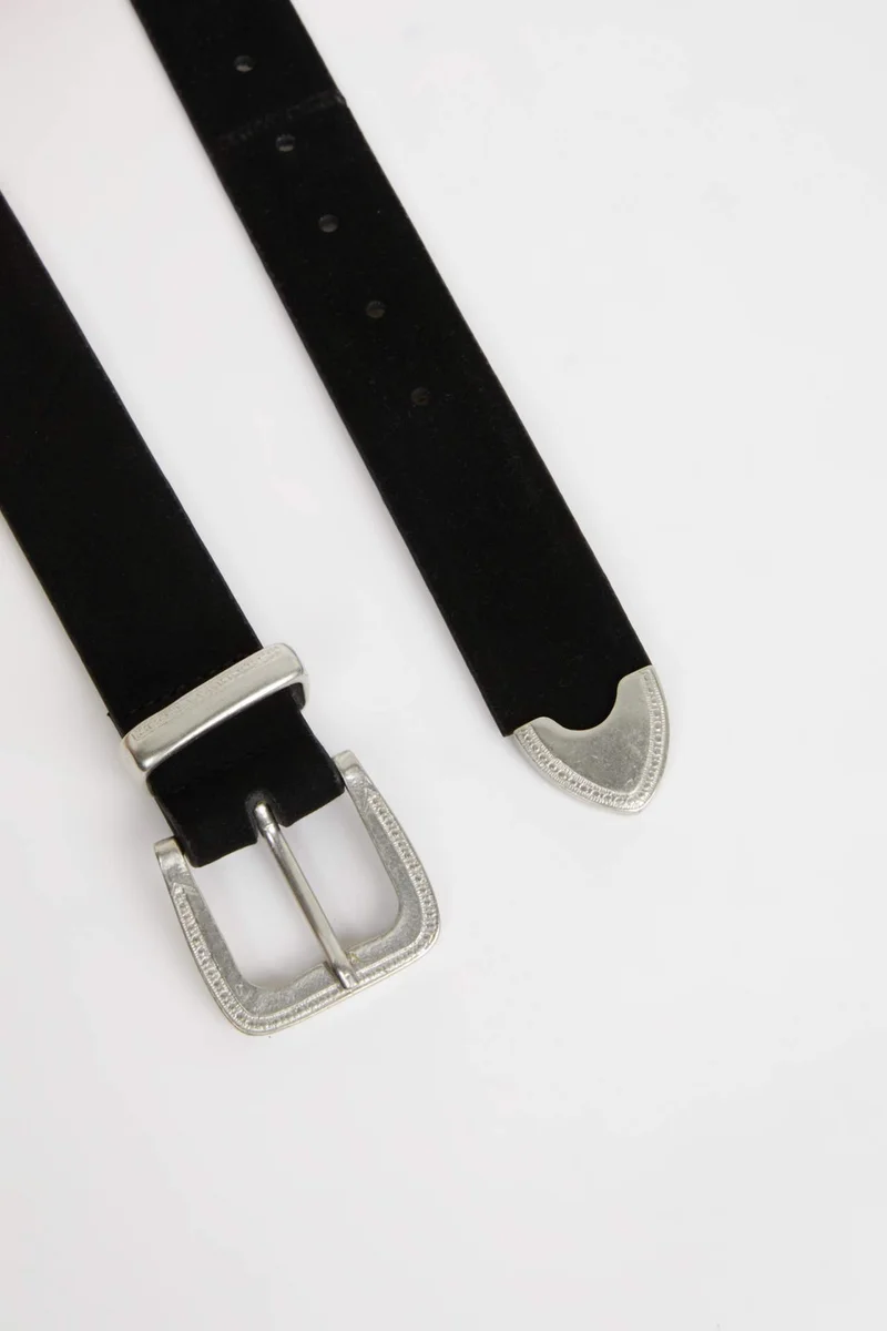 ديفاكتو Woman Big Clasp Faux Leather Jean Belt