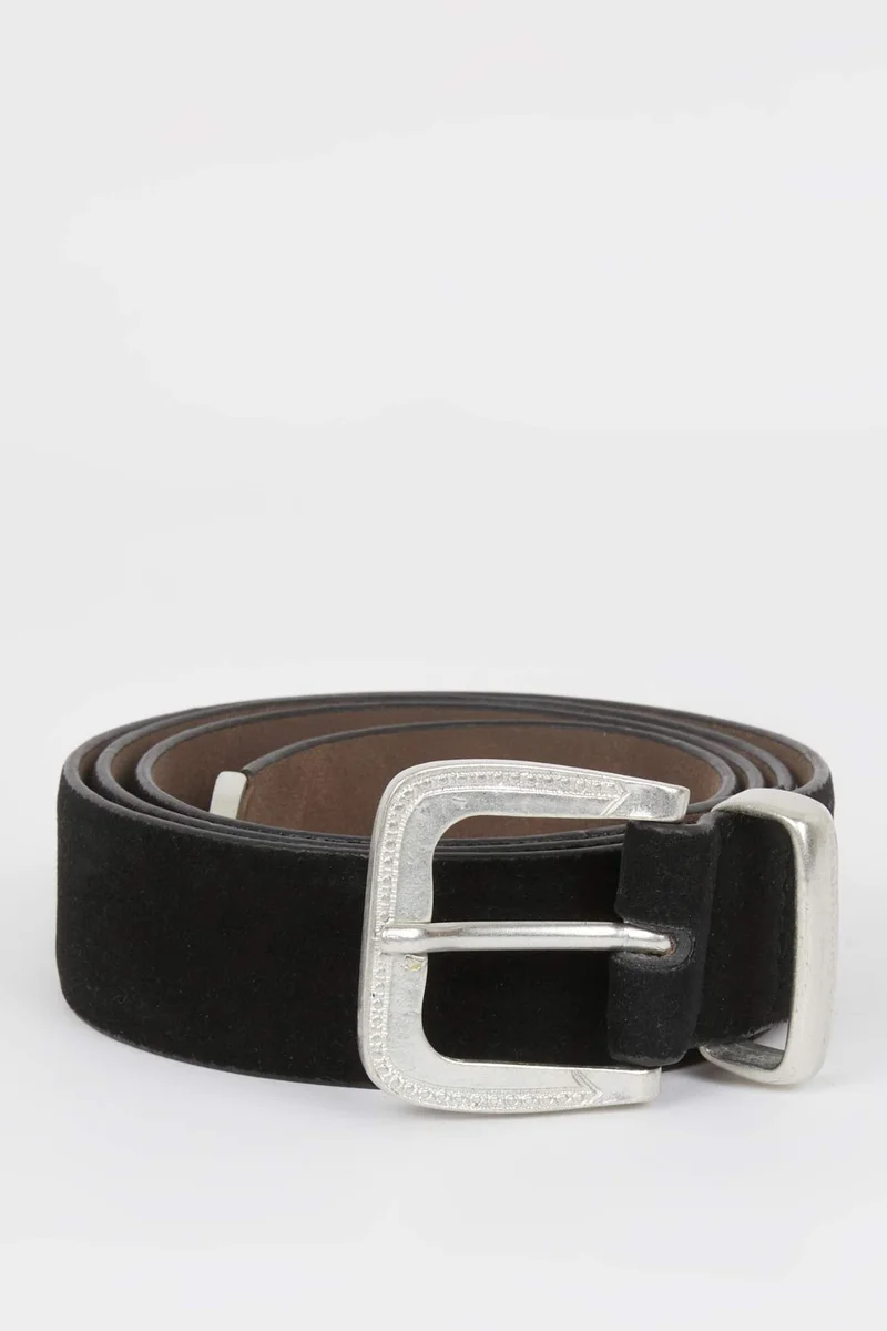 ديفاكتو Woman Big Clasp Faux Leather Jean Belt