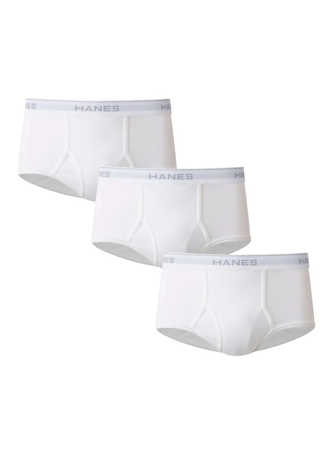 هينز Hanes Red Label Mens 3 Pack Full Rise Briefs