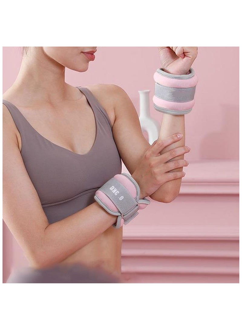 1Pair（0.3KG ） Exercise sandbags for men and women for hand and ankle weights, wrist weights, yoga, walking, aerobics, dance practice and other fitness exercises - Image 4