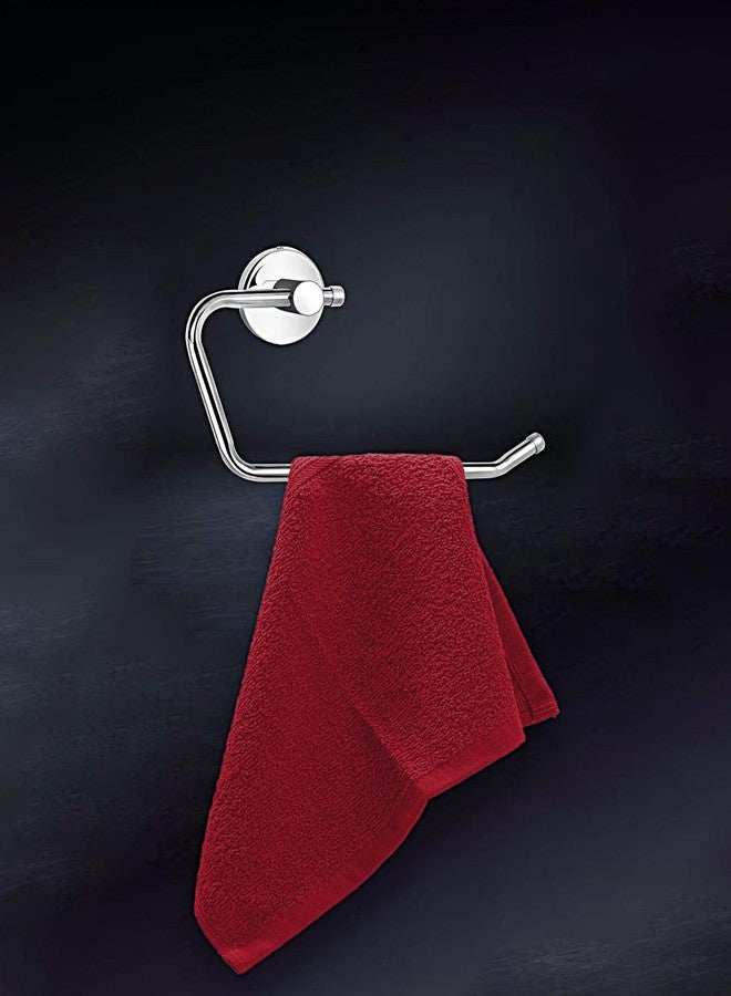 THE HAPPY POD Essential 100% Cotton Face Towel - Pack of 4, Soft & Absorbent, Quick Dry, Lightweight Towels for Face, Gym, Travel & Everyday Use| 30 x 30 cm - 380 GSM | Red - Image 4
