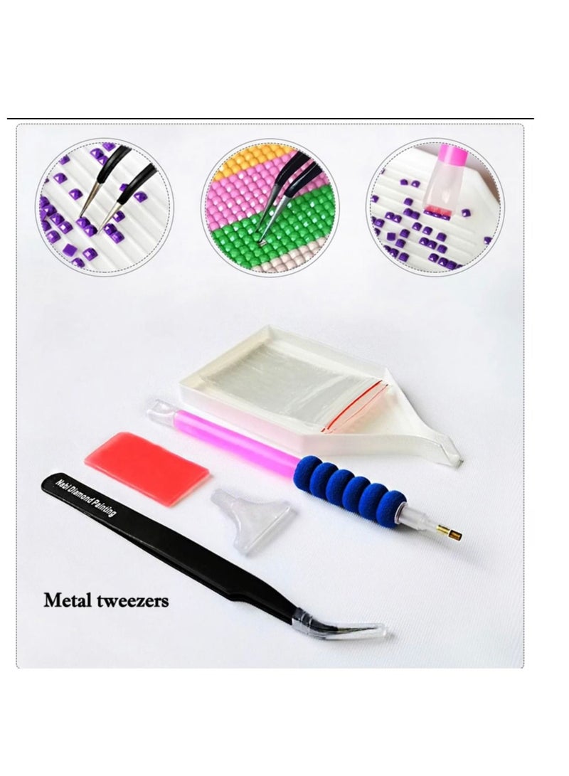 STRATEG DIY 5D Round Diamond Painting Craft Kits Multicolor - Image 4