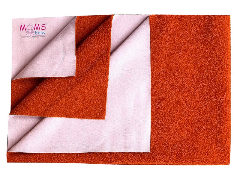 MOMSEASY New Born Baby Extra Absorbent Dry Sheet Baby Absorbent Mats Quick Dry Sheet Maroon XLarge 200x140 CM