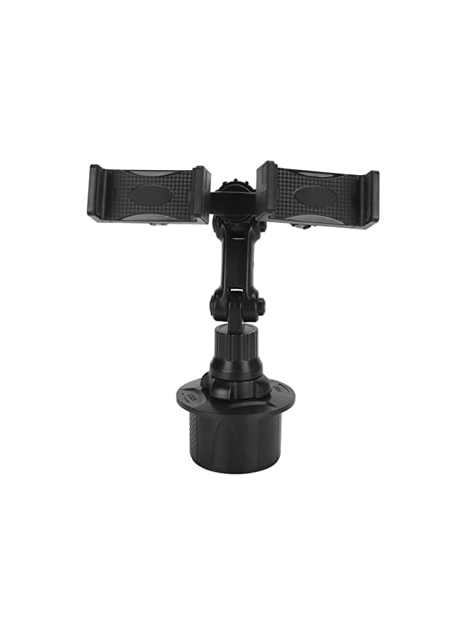 Green Tiger Dual Phone Holder for Car Cup Holder, Universal Car Phone Mount, Rotatable Car Cup Holder Expander, Adjustable Cell Phone Cup Mount Fits 2 Phone, Base Phone Holder - Image 2