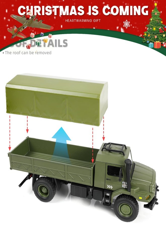 NUOTIE 1/36 Unimog U1300 Transport Vehicle Car Die-cast Metal Model Kit Military Unimog Truck Miniature Military Multifunctional Car Model for Adults Collection or Gift - Image 5