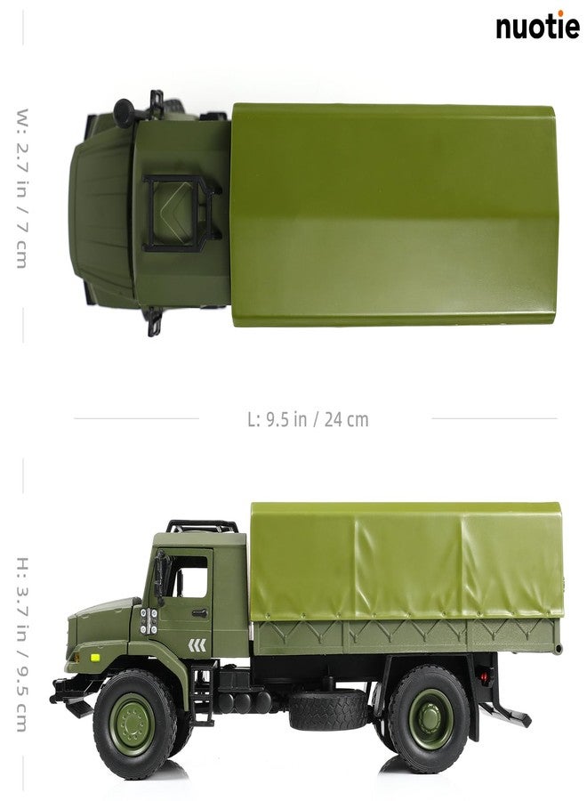NUOTIE 1/36 Unimog U1300 Transport Vehicle Car Die-cast Metal Model Kit Military Unimog Truck Miniature Military Multifunctional Car Model for Adults Collection or Gift - Image 2