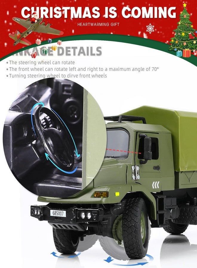 NUOTIE 1/36 Unimog U1300 Transport Vehicle Car Die-cast Metal Model Kit Military Unimog Truck Miniature Military Multifunctional Car Model for Adults Collection or Gift - Image 3