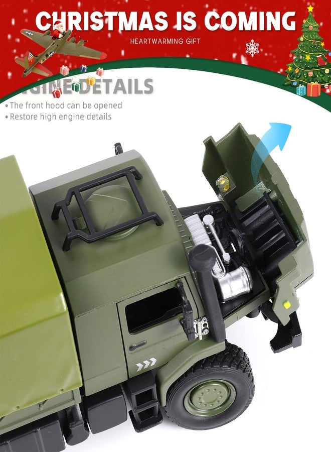 NUOTIE 1/36 Unimog U1300 Transport Vehicle Car Die-cast Metal Model Kit Military Unimog Truck Miniature Military Multifunctional Car Model for Adults Collection or Gift - Image 4