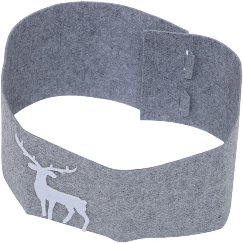 180cm Xmas Tree Skirt Pp Snow Cotton Fabric Elk Design for Holiday Party Decoration - Image 1